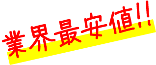 業界最安値